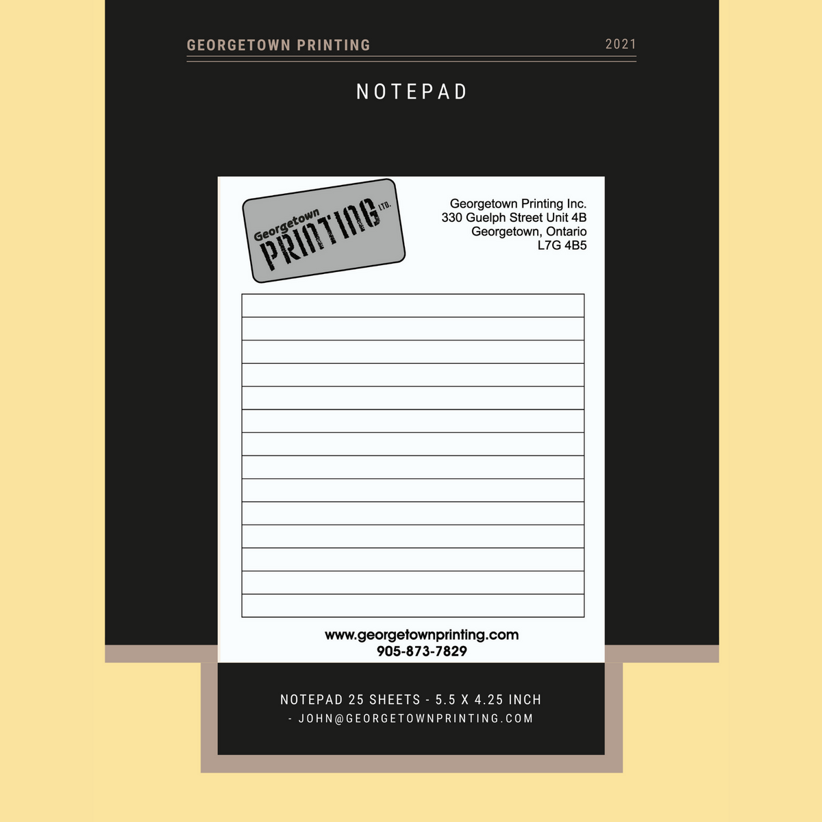 Notepad (20 pads) Printing Ltd.